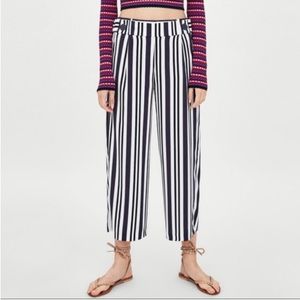 Max Studio | Palazzo Pants Striped Wide Leg Lightweight Summer Breeze Loose